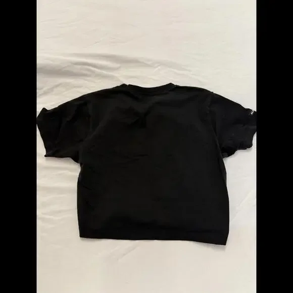 Alphalete Cropped Black T-Shirt - Size M - Picture 4 of 4